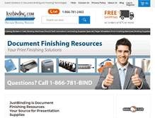 Tablet Screenshot of justbinding.com